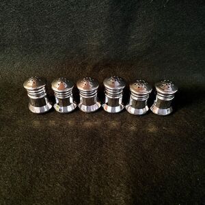 FB Rogers Silver Co Silverplated Salt & Pepper Shaker Set of 6 In Box Japan